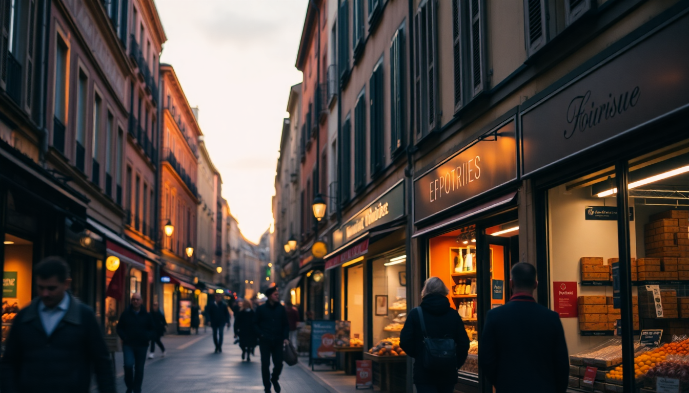 Rue de Toulouse le soir