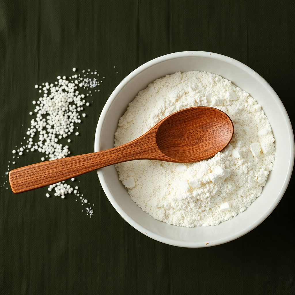 Gari dans un bol en céramique