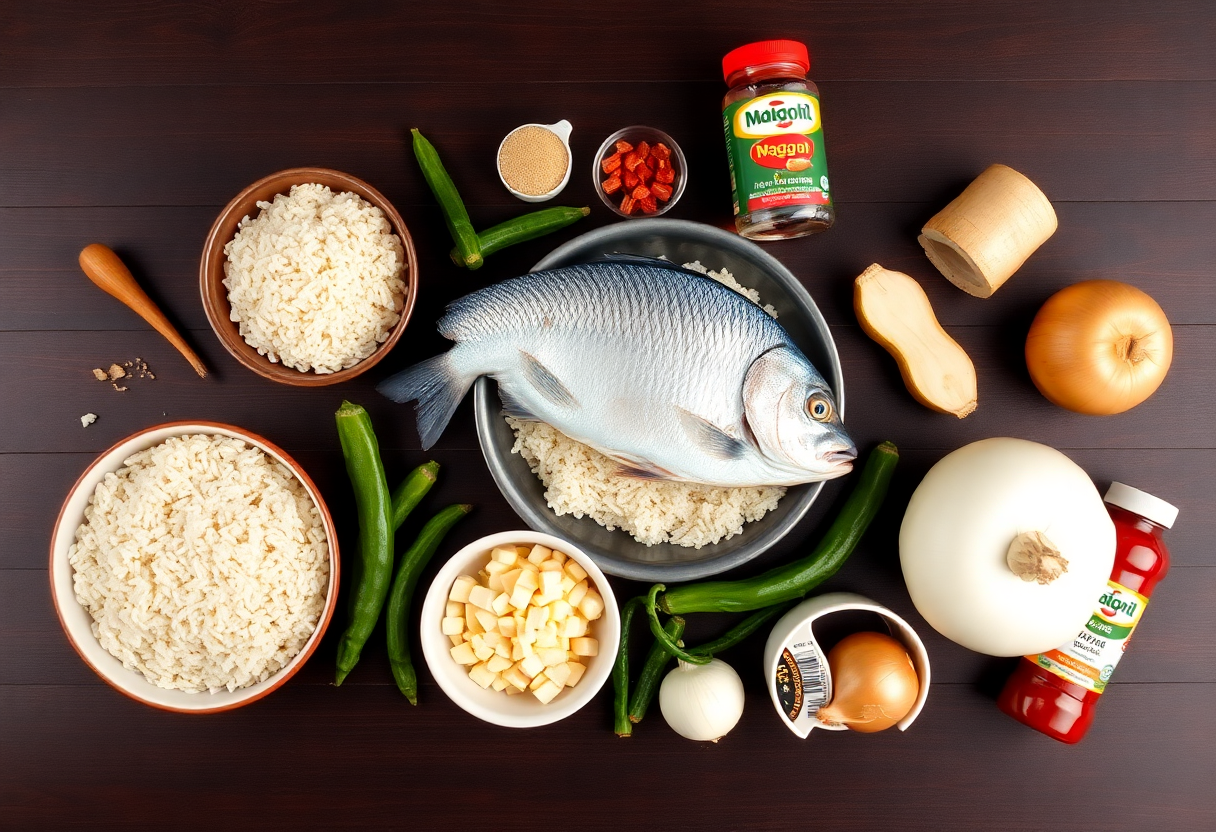 Panier recette thiéboudienne